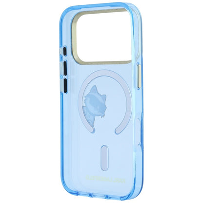 MagSafe maska za Apple iPhone 18 Pro / 17 Pro, Karl Lagerfeld, IML Peekaboo Print i Metal Frame, Plava