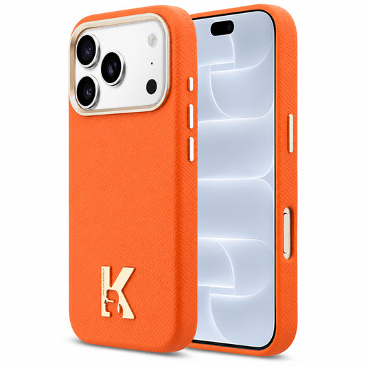 MagSafe maska za Apple iPhone 18 Pro / 17 Pro, Karl Lagerfeld, Karl's Head Logo, Narančasta