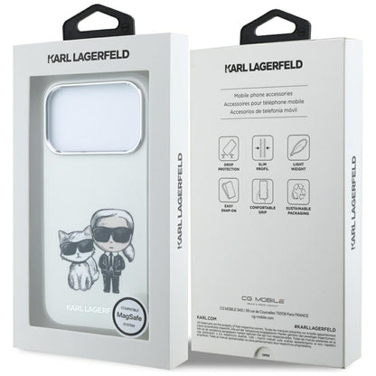 MagSafe futrola za Apple iPhone 18 Pro / 17 Pro, Karl Lagerfeld, KC Bodies Sketch, Bež