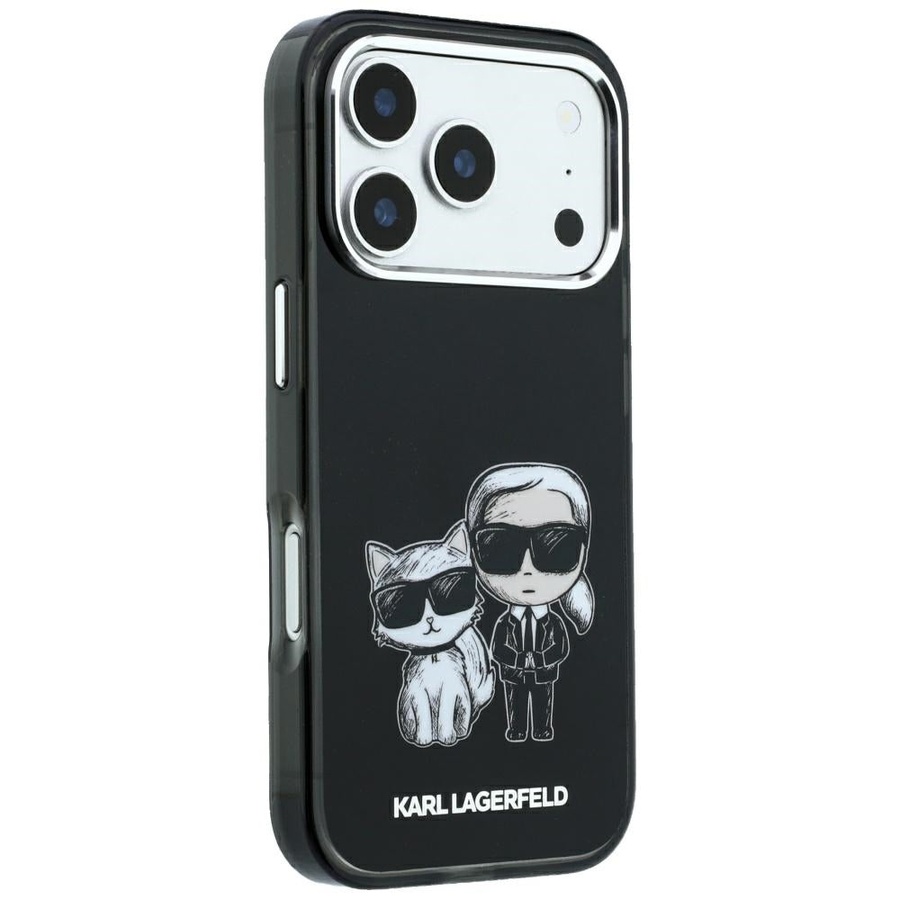 MagSafe maska za Apple iPhone 18 Pro / 17 Pro, Karl Lagerfeld, KC Bodies Sketch, Crna