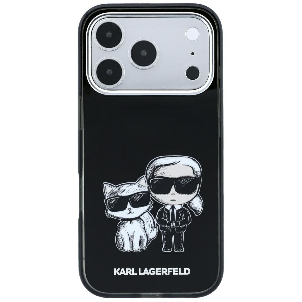 MagSafe maska za Apple iPhone 18 Pro / 17 Pro, Karl Lagerfeld, KC Bodies Sketch, Crna