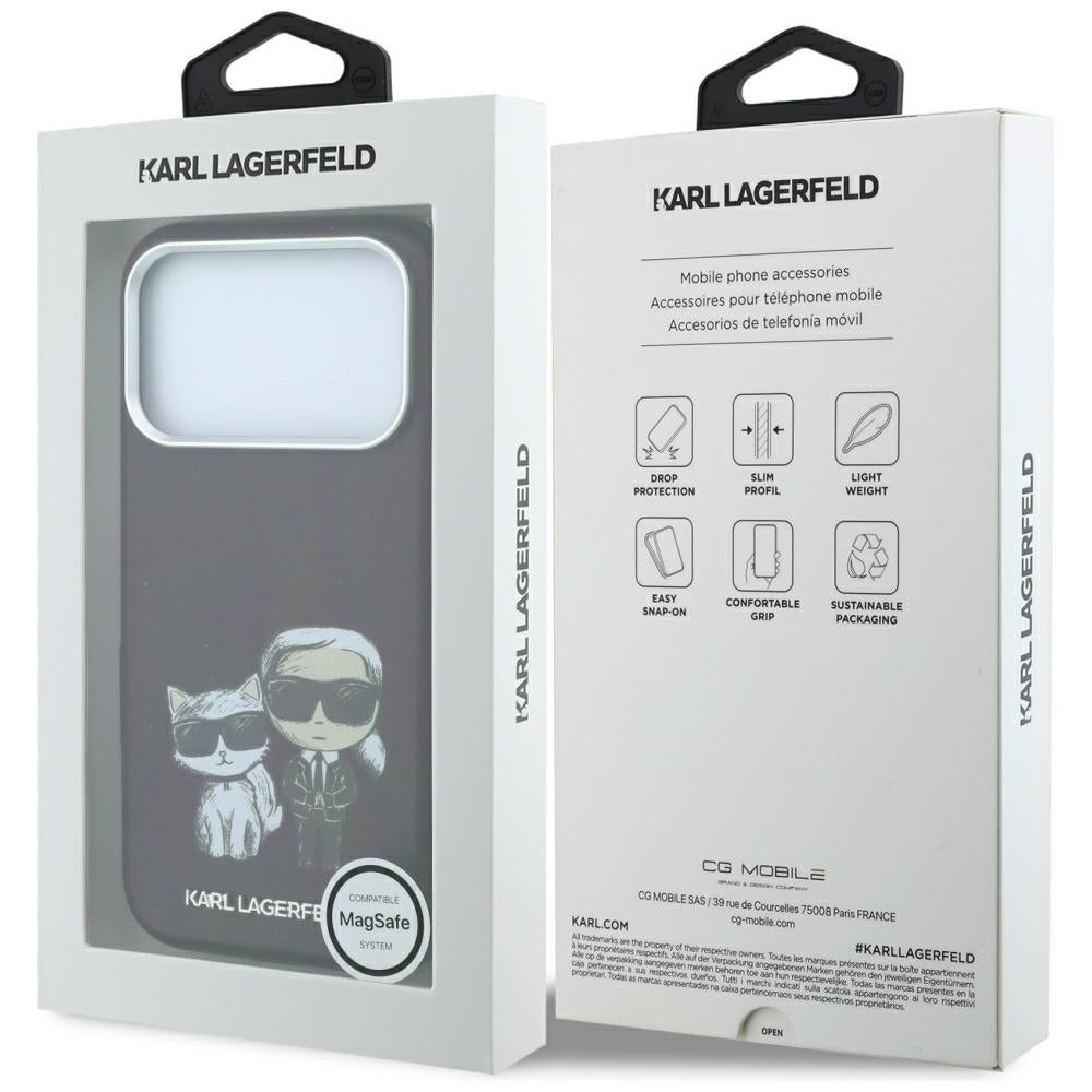 MagSafe futrola za Apple iPhone 18 Pro / 17 Pro, Karl Lagerfeld, KC Bodies Sketch, Bordo