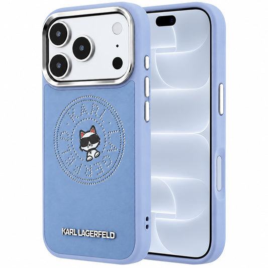 MagSafe maska za Apple iPhone 18 Pro / 17 Pro, Karl Lagerfeld, Point and Choupette Sketch, plava