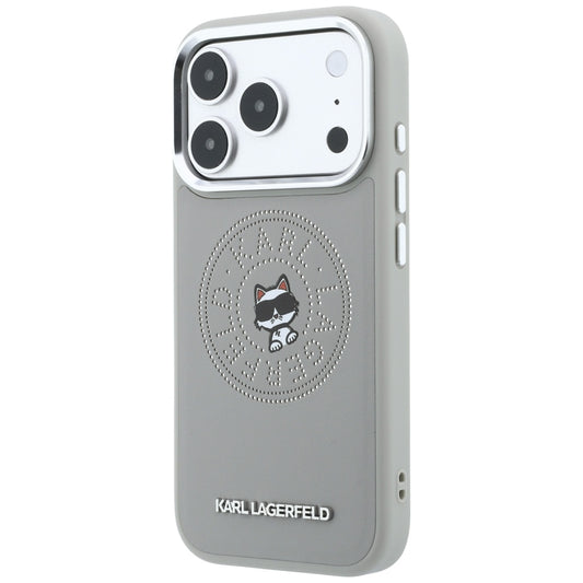 MagSafe futrola za Apple iPhone 18 Pro / 17 Pro, Karl Lagerfeld, Point and Choupette Sketch, Siva