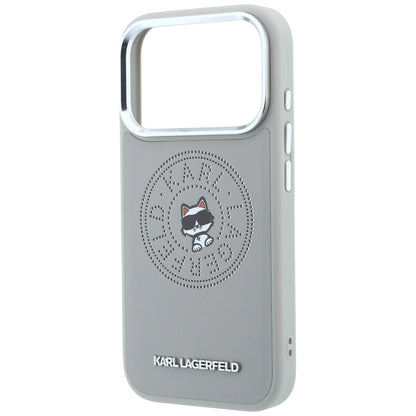 MagSafe futrola za Apple iPhone 18 Pro / 17 Pro, Karl Lagerfeld, Point and Choupette Sketch, Siva