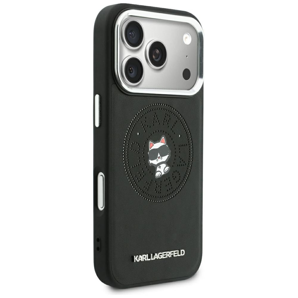 MagSafe maska za Apple iPhone 18 Pro / 17 Pro, Karl Lagerfeld, Point and Choupette Sketch, Crna