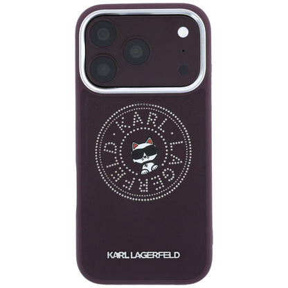 MagSafe maska za Apple iPhone 18 Pro / 17 Pro, Karl Lagerfeld, Point and Choupette Sketch, Bordo