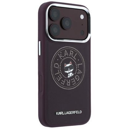 MagSafe maska za Apple iPhone 18 Pro / 17 Pro, Karl Lagerfeld, Point and Choupette Sketch, Bordo