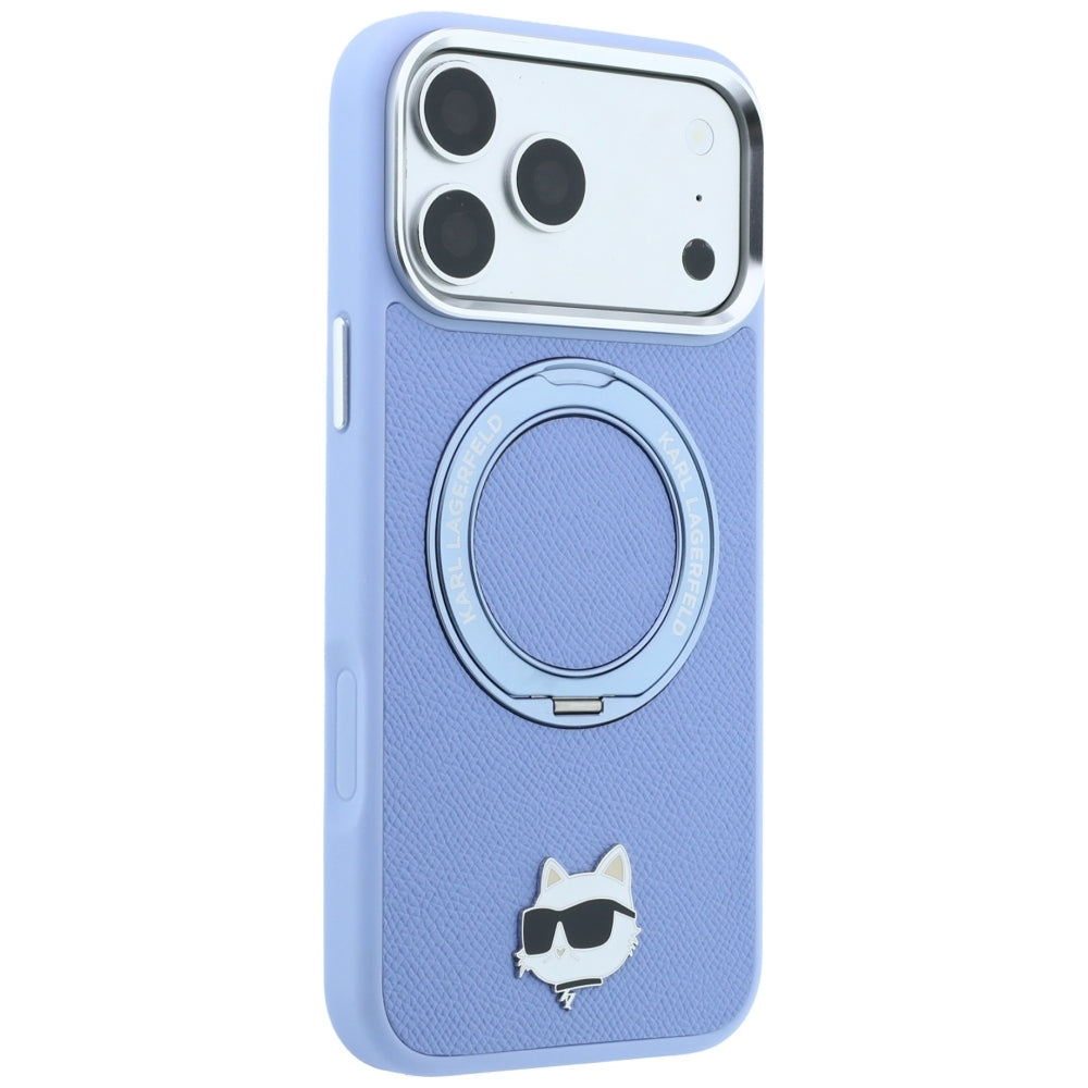 MagSafe futrola za Apple iPhone 18 Pro / 17 Pro, Karl Lagerfeld, Ring Stand 360 Choupette Pin, Plava