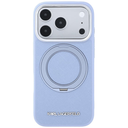 MagSafe futrola za Apple iPhone 18 Pro / 17 Pro, Karl Lagerfeld, Ring Stand 360 Saffiano, Plava