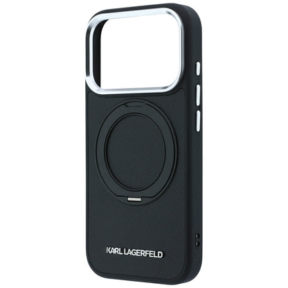 MagSafe futrola za Apple iPhone 18 Pro / 17 Pro, Karl Lagerfeld, Ring Stand 360 Saffiano, Crna