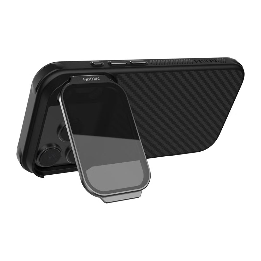 MagSafe futrola za Apple iPhone 18 Pro / 17 Pro, Nillkin, CarboProp s prozirnim crnim poklopcem za objektiv, Crna