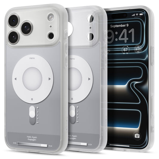 MagSafe futrola za Apple iPhone 18 Pro / 17 Pro, Spigen, Ultra Hybrid Classic, Srebrna ACS12167