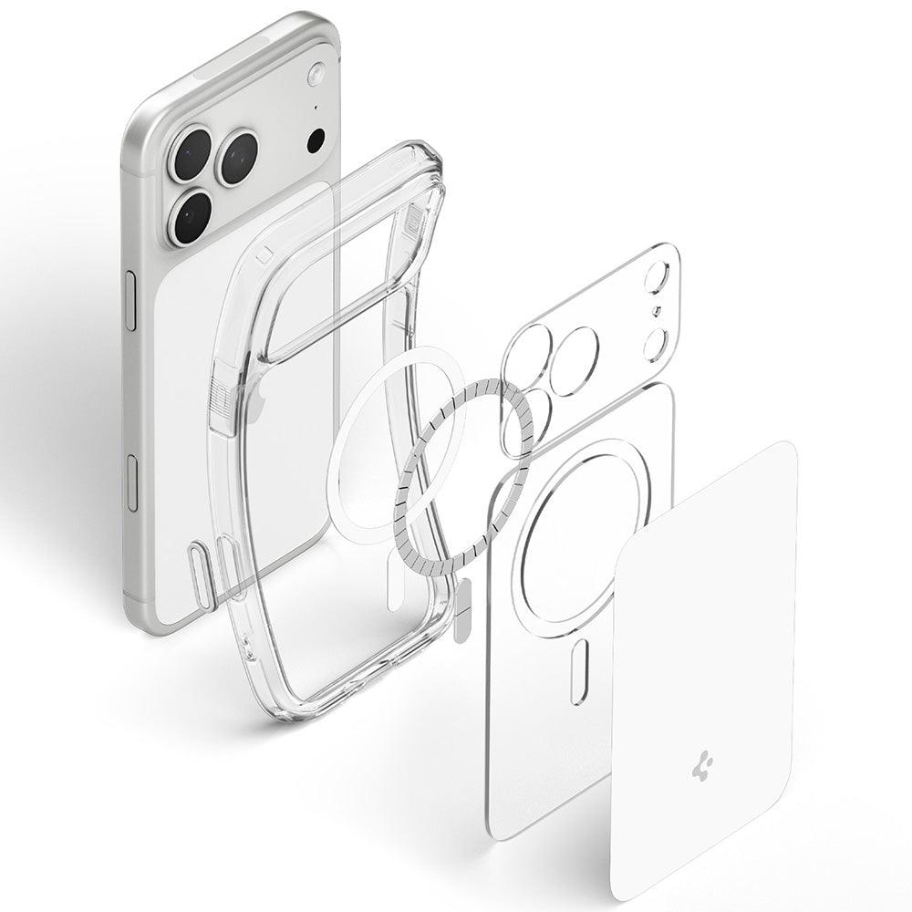 MagSafe maska za Apple iPhone 18 Pro / 17 Pro, Spigen, Ultra Hybrid T, Bijela ACS12169