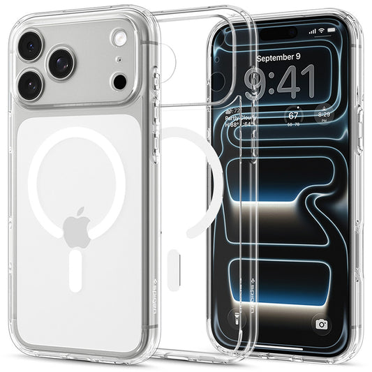 MagSafe futrola za Apple iPhone 18 Pro / 17 Pro, Spigen, Ultra Hybrid, Prozirna Bijela ACS12155