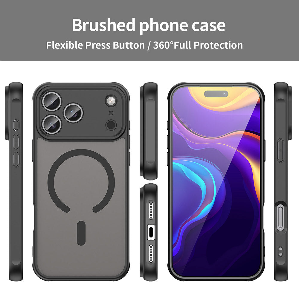 MagSafe futrola za Apple iPhone 18 Pro / 17 Pro, Techsuit, HaloFrost II, Crna