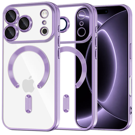 MagSafe futrola za Apple iPhone 18 Pro / 17 Pro, Techsuit, Luxury Crystal, Svijetlo Ljubičasta