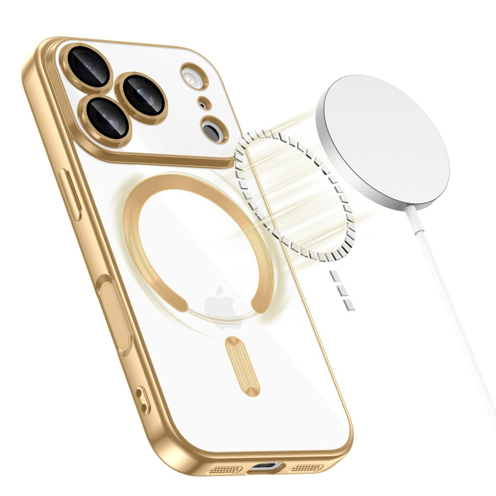 MagSafe futrola za Apple iPhone 18 Pro / 17 Pro, Techsuit, Luxury Crystal, Roza