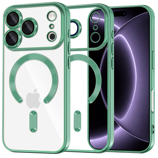 MagSafe maska za Apple iPhone 18 Pro / 17 Pro, Techsuit, Luxury Crystal, Svijetlo Zelena