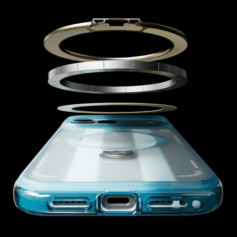 MagSafe futrola za Apple iPhone 18 Pro / 17 Pro, Torras, Ostand Q3 Air Football, Plava