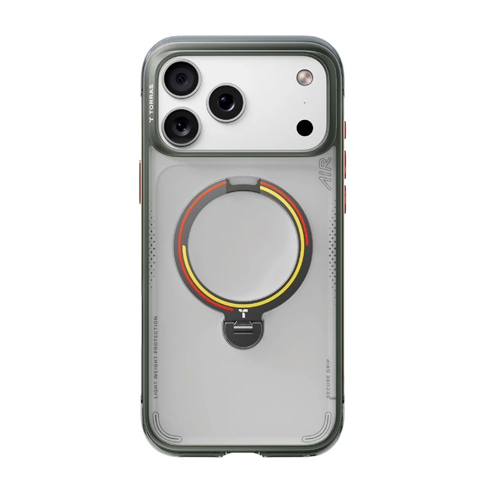 MagSafe futrola za Apple iPhone 18 Pro / 17 Pro, Torras, Ostand Q3 Air Football, Siva