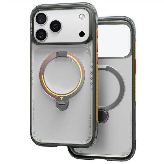 MagSafe futrola za Apple iPhone 18 Pro / 17 Pro, Torras, Ostand Q3 Air Football, Siva