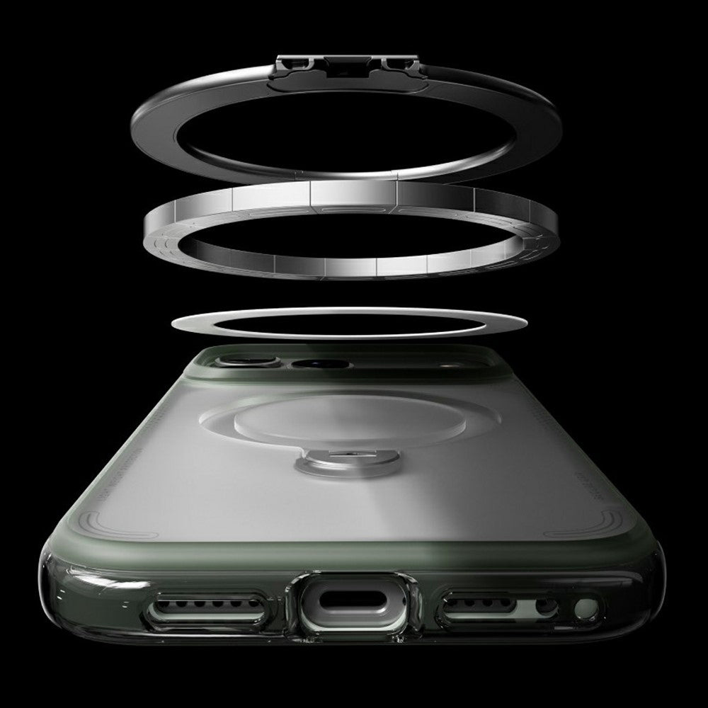 MagSafe futrola za Apple iPhone 18 Pro / 17 Pro, Torras, Ostand Q3 Air Football, Siva