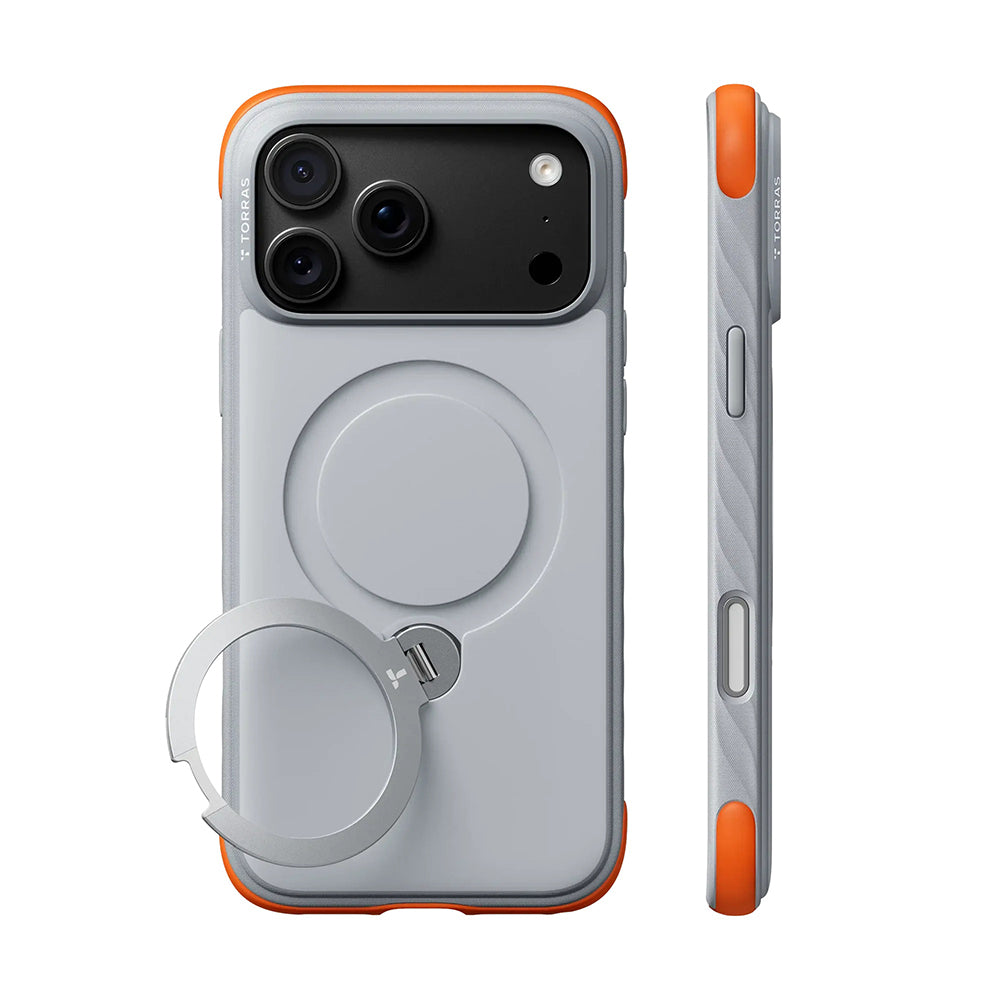 MagSafe futrola za Apple iPhone 18 Pro / 17 Pro, Torras, Ostand Q3 Rugged, Bijela