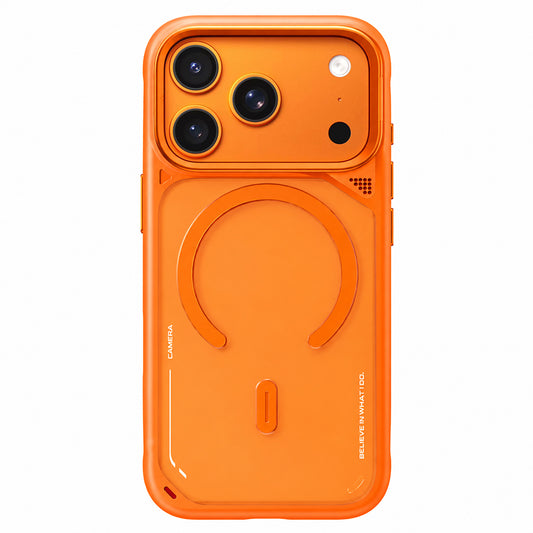 Maska MagSafe za Apple iPhone 18 Pro Max / 17 Pro Max, Blueo, stalak za odvođenje topline, satenski narančasta