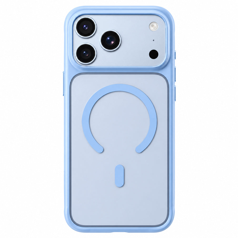 Blueo MagSafe maska za Apple iPhone 18 Pro Max / 17 Pro Max, ugodna za kožu, otporna na padove, satenski plava