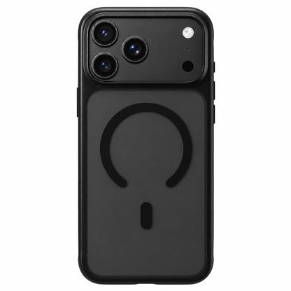 MagSafe maska za Apple iPhone 18 Pro Max / 17 Pro Max, Blueo, ugodna za kožu, otporna na padove, satenski crna