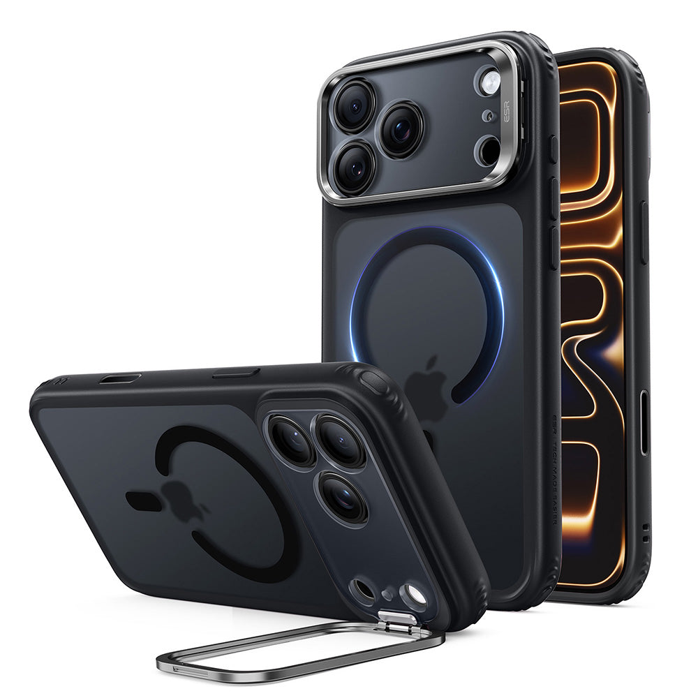 MagSafe futrola za Apple iPhone 18 Pro Max / 17 Pro Max, ESR, Classic Hybrid Kickstand, Crna Satinirana