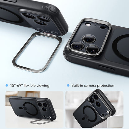 MagSafe futrola za Apple iPhone 18 Pro Max / 17 Pro Max, ESR, Classic Hybrid Kickstand, Crna Satinirana