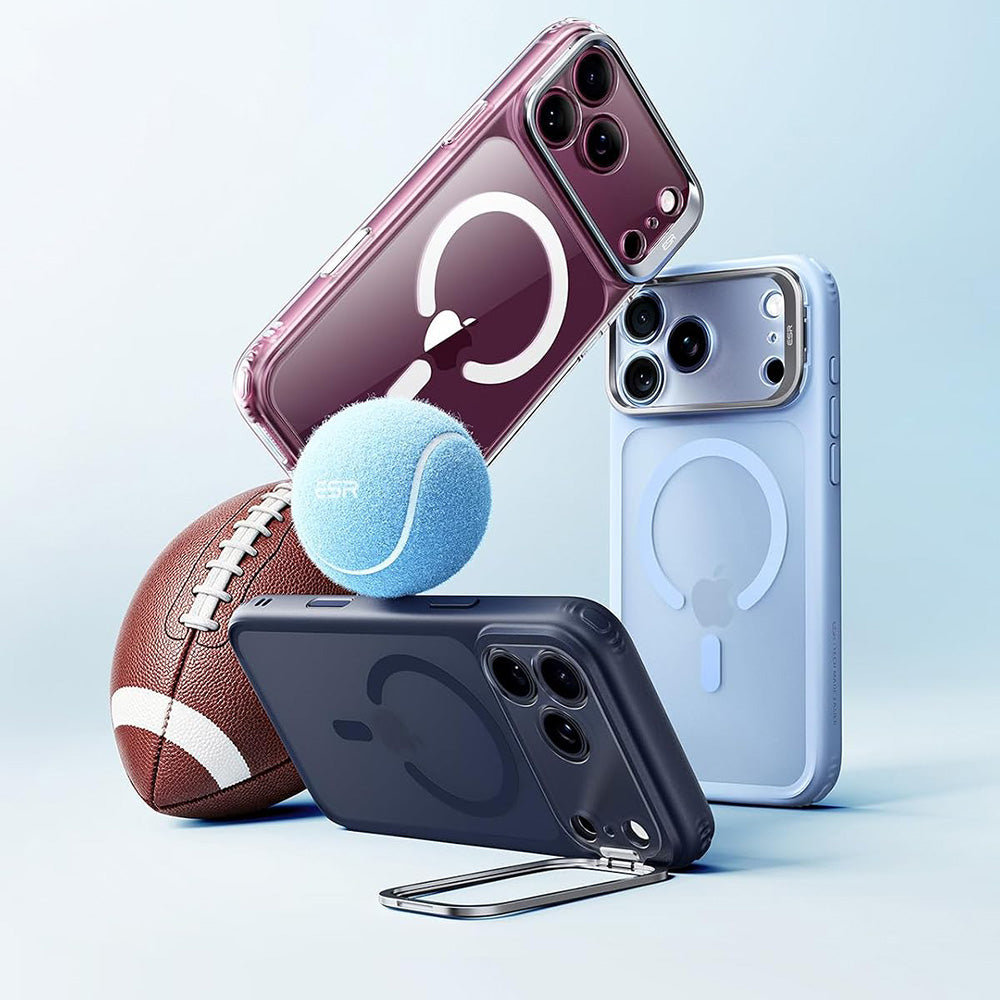 MagSafe futrola za Apple iPhone 18 Pro Max / 17 Pro Max, ESR, Classic Hybrid Kickstand, Tamno Satenasta Vinska