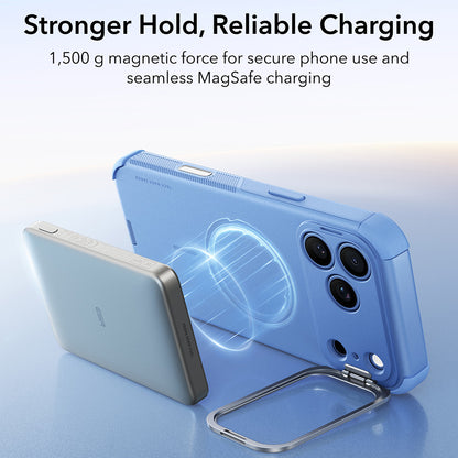 MagSafe futrola za Apple iPhone 18 Pro Max / 17 Pro Max, ESR, Cyber Armor Kickstand, Plava