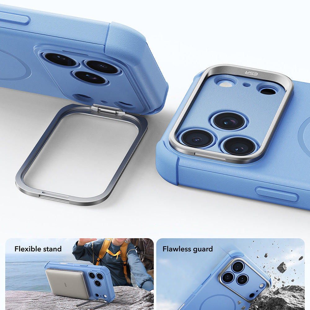 MagSafe futrola za Apple iPhone 18 Pro Max / 17 Pro Max, ESR, Cyber Armor Kickstand, Plava
