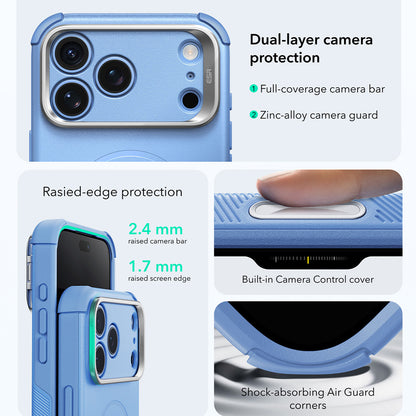 MagSafe futrola za Apple iPhone 18 Pro Max / 17 Pro Max, ESR, Cyber Armor Kickstand, Plava