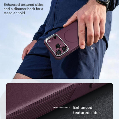 MagSafe futrola za Apple iPhone 18 Pro Max / 17 Pro Max, ESR, Cyber Armor Kickstand, Tamno Satenasta Burgundija
