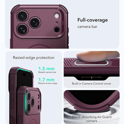 MagSafe futrola za Apple iPhone 18 Pro Max / 17 Pro Max, ESR, Cyber, Tamno Satenasta Bordo
