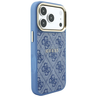 MagSafe maska za Apple iPhone 18 Pro Max / 17 Pro Max, Guess, 4G Embossed Classic, Plava