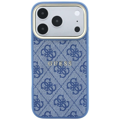 MagSafe maska za Apple iPhone 18 Pro Max / 17 Pro Max, Guess, 4G Embossed Classic, Plava