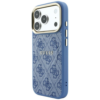 MagSafe maska za Apple iPhone 18 Pro Max / 17 Pro Max, Guess, 4G Embossed Classic, Plava