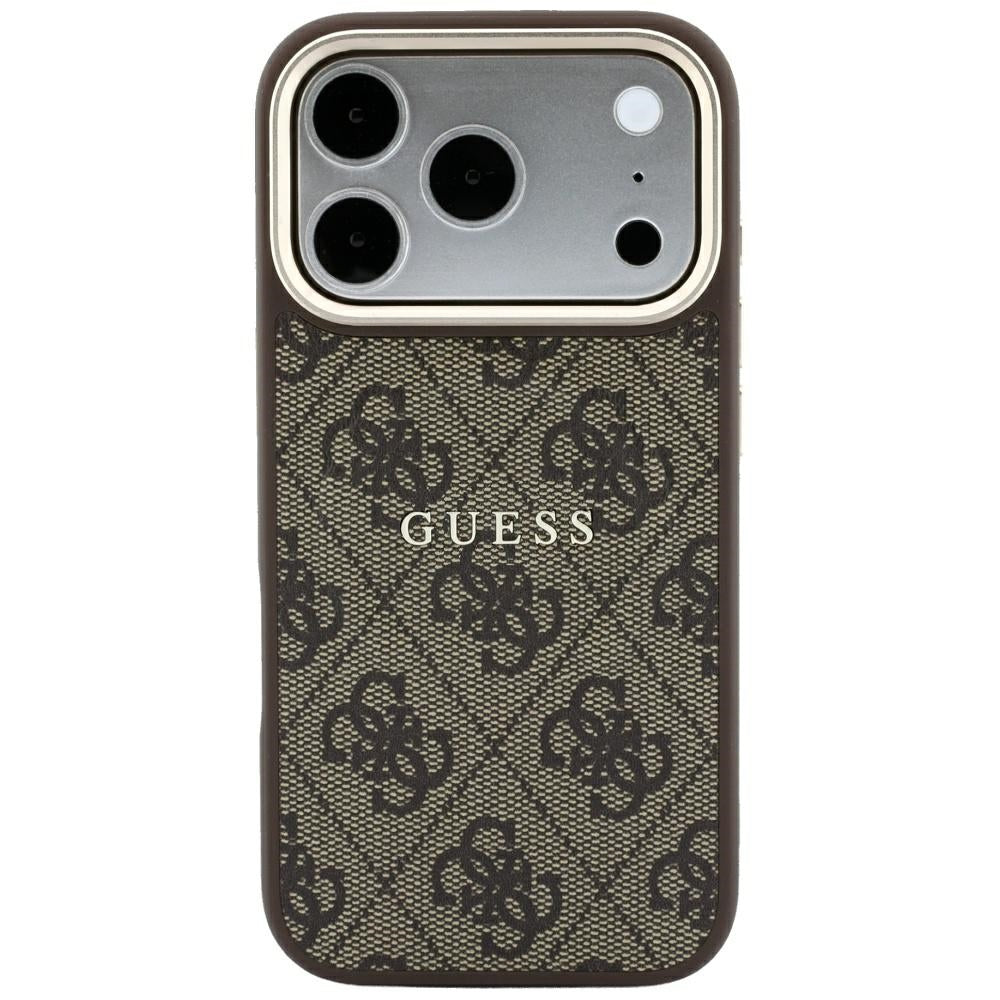MagSafe futrola za Apple iPhone 18 Pro Max / 17 Pro Max, Guess, 4G Embossed Classic, Smeđa
