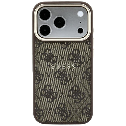 MagSafe futrola za Apple iPhone 18 Pro Max / 17 Pro Max, Guess, 4G Embossed Classic, Smeđa