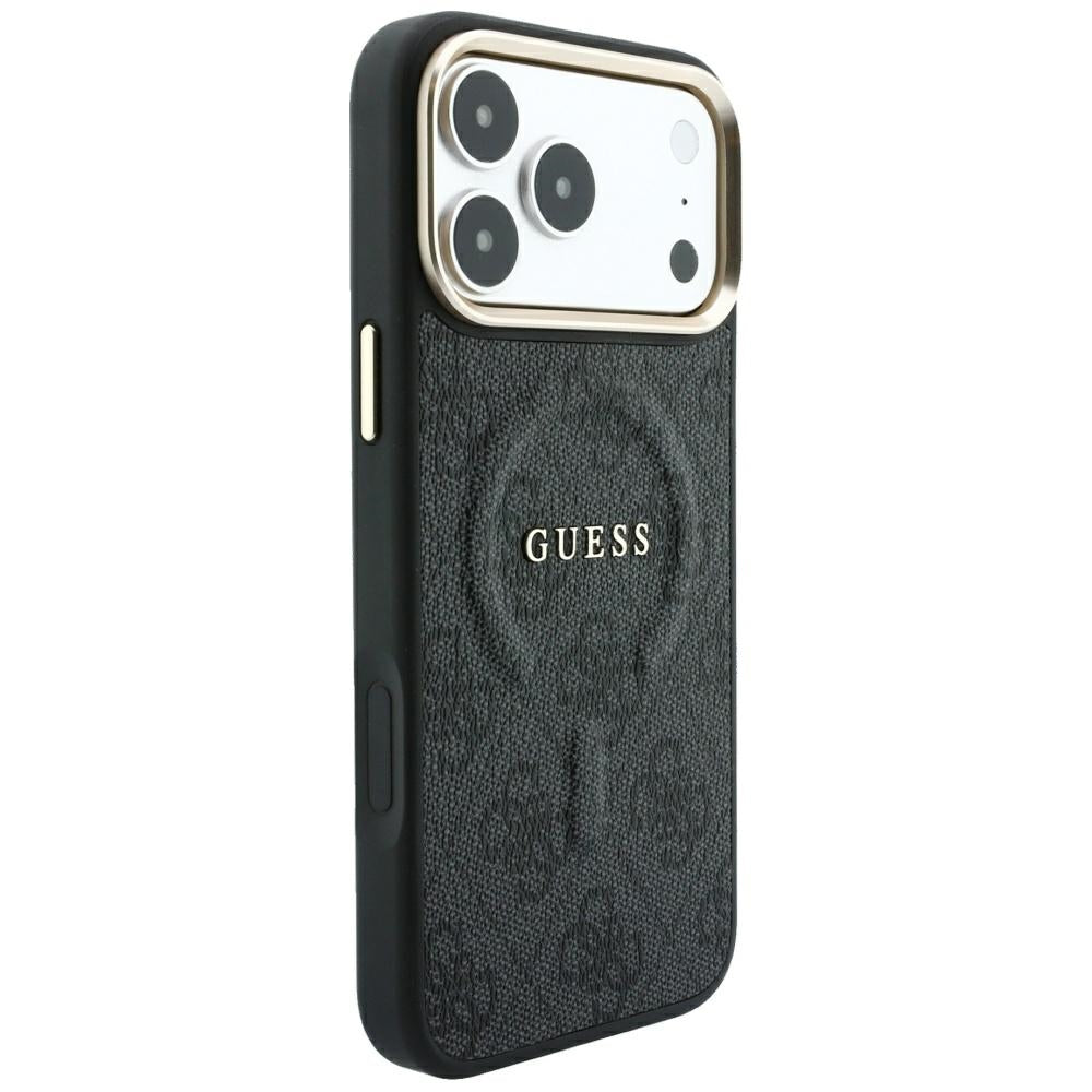 MagSafe maska za Apple iPhone 18 Pro Max / 17 Pro Max, Guess, 4G Embossed Classic, Crna