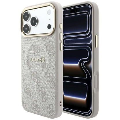 MagSafe futrola za Apple iPhone 18 Pro Max / 17 Pro Max, Guess, 4G Embossed Classic, Roza