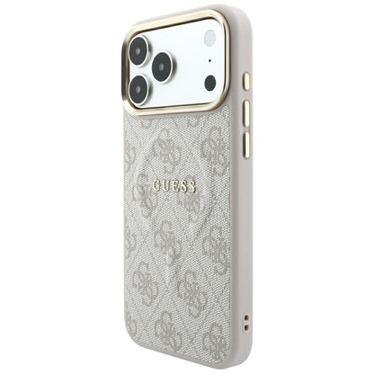 MagSafe futrola za Apple iPhone 18 Pro Max / 17 Pro Max, Guess, 4G Embossed Classic, Roza