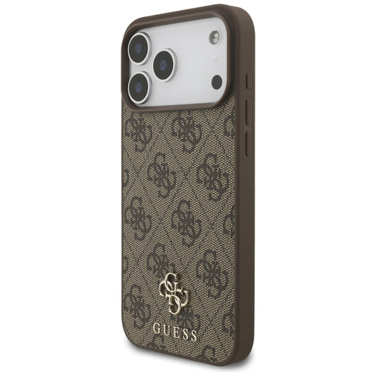 MagSafe maska za Apple iPhone 18 Pro Max / 17 Pro Max, Guess, 4G Small and Classic, Smeđa