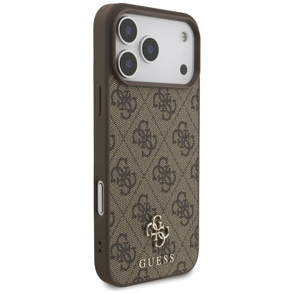 MagSafe maska za Apple iPhone 18 Pro Max / 17 Pro Max, Guess, 4G Small and Classic, Smeđa