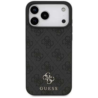 MagSafe maska za Apple iPhone 18 Pro Max / 17 Pro Max, Guess, 4G Small and Classic, Crna